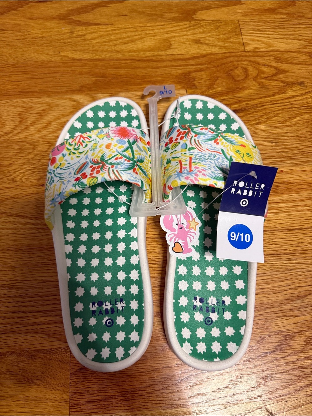 Roller Rabbit for Target Slides Size Large 9/10 NWT